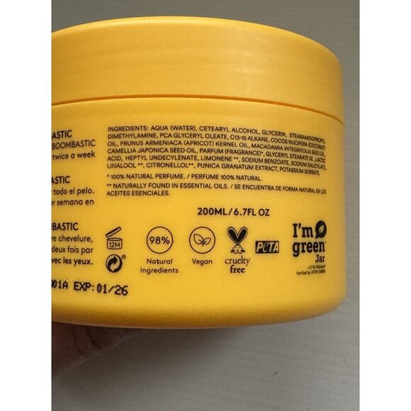 Boombastic Sexy & Fantastic Hair Mask Nourishing Treatment by Cocunat 6.7 fl oz - Picture 4 of 4